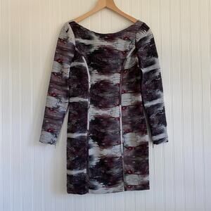Rebecca Minkoff Women 100% Silk Mini Dress Size 4 Whimsigoth Crinkle Sheath NWOT